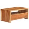 Coffee Table & TV Stand Solid Acacia Wood Live Edges 90x50x40 cm Natural