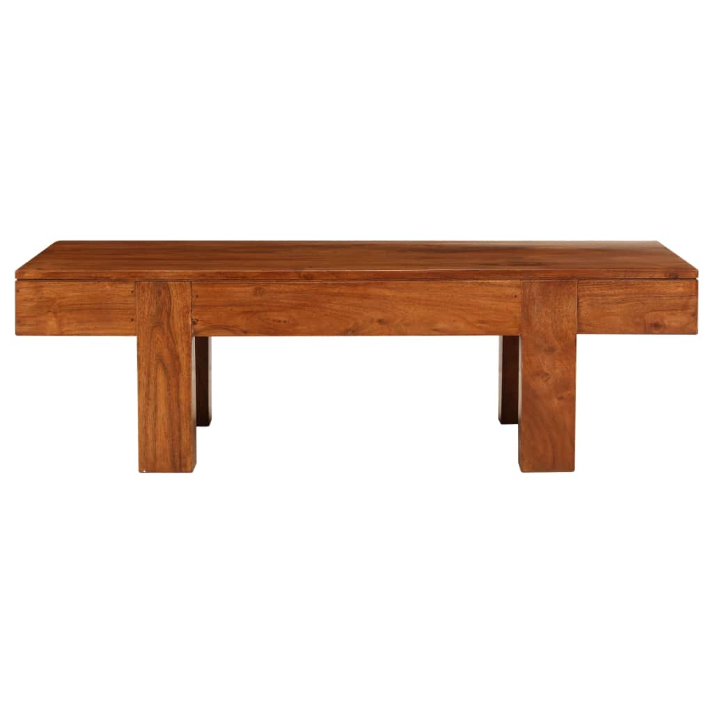 Coffee Table Solid Acacia Wood Sheesham Finish 100x50x30 cm