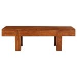 Coffee Table Solid Acacia Wood Sheesham Finish 100x50x30 cm 2