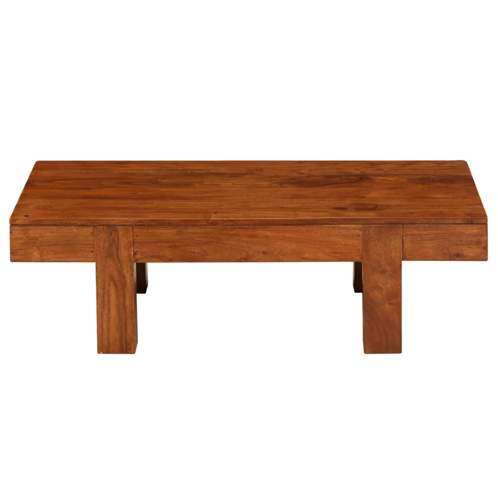 Coffee Table Solid Acacia Wood Sheesham Finish 100x50x30 cm