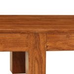 Coffee Table Solid Acacia Wood Sheesham Finish 100x50x30 cm 5