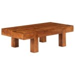Coffee Table Solid Acacia Wood Sheesham Finish 100x50x30 cm 1