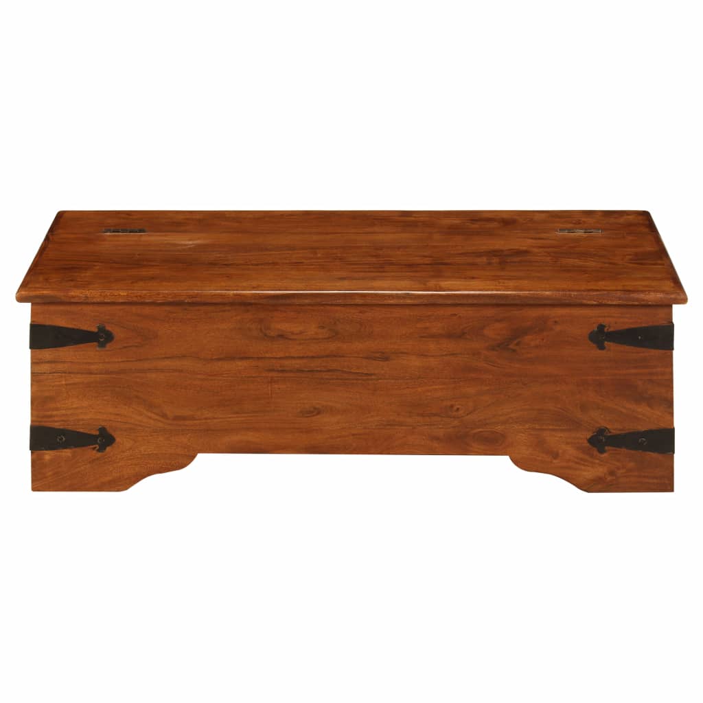 Coffee Table Solid Acacia Wood Sheesham Finish 120x60x40 cm