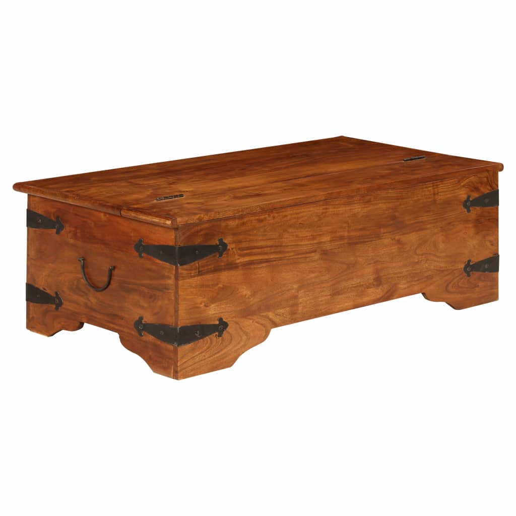 Coffee Table Solid Acacia Wood Sheesham Finish 120x60x40 cm