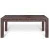 Coffee Table Solid Acacia Wood Smoke Look 105x55x45 cm