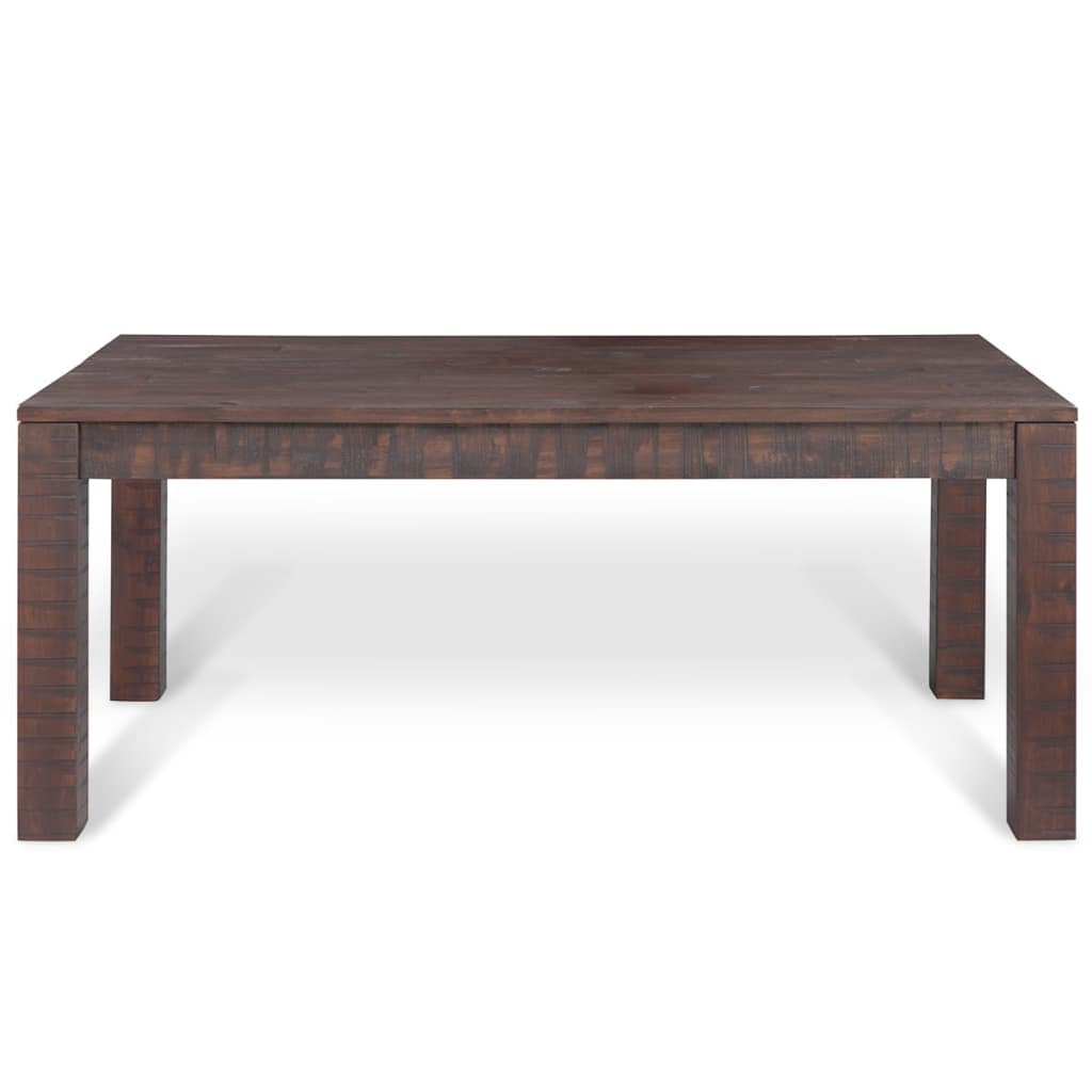 Coffee Table Solid Acacia Wood Smoke Look 105x55x45 cm