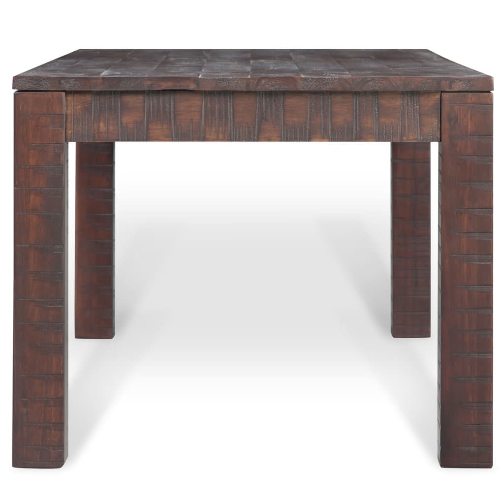 Coffee Table Solid Acacia Wood Smoke Look 105x55x45 cm