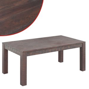 Coffee Table Solid Acacia Wood Smoke Look 105x55x45 cm