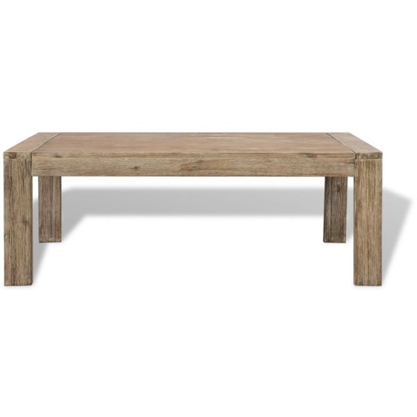 Coffee Table Solid Brushed Acacia Wood 110x60x40 cm