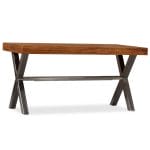Coffee Table Solid Wood with Sheesham Finish 100x50x50 cm 2