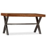 Coffee Table Solid Wood with Sheesham Finish 100x50x50 cm 4