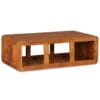 Coffee Table Solid Wood with Sheesham Finish 90x50x30 cm