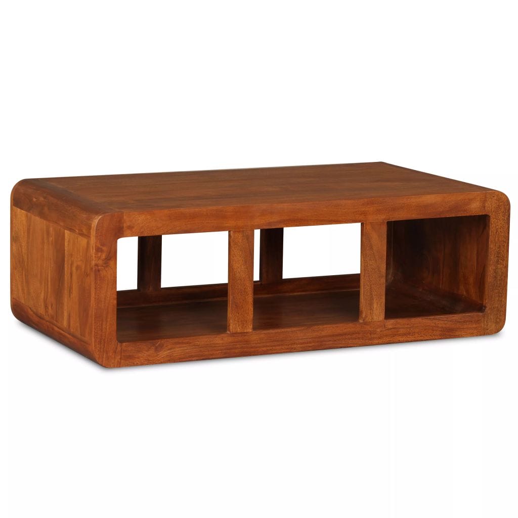 Coffee Table Solid Wood with Sheesham Finish 90x50x30 cm