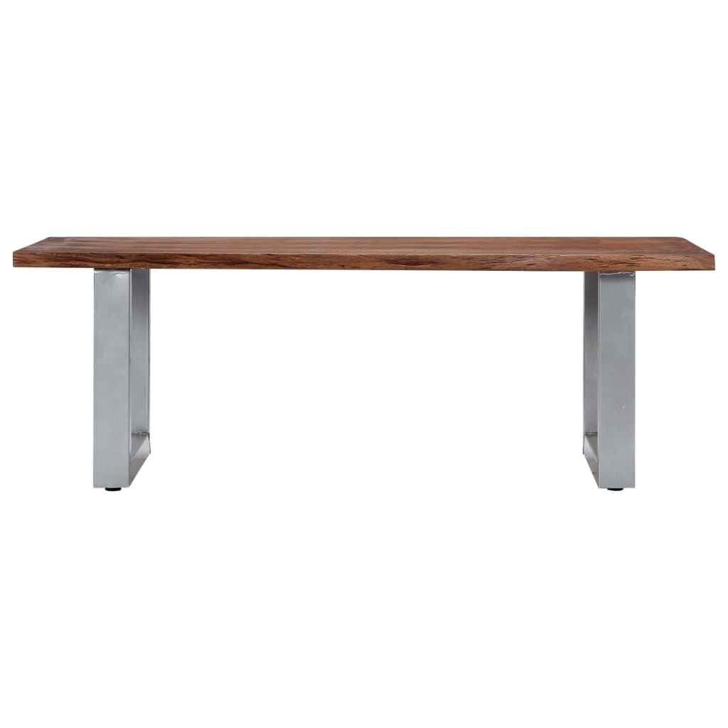 Coffee Table with Live Edges 115x60x40 cm Solid Acacia Wood