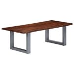 Coffee Table with Live Edges 115x60x40 cm Solid Acacia Wood 7