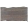 Coffee Table with Live Edges Grey 115x60x40cm Solid Acacia Wood