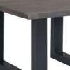 Coffee Table with Live Edges Grey 60x60x40 cm Solid Acacia Wood
