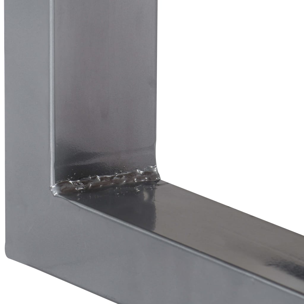 Console Table 115x35x76 cm Solid Aacia Wood and Iron