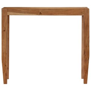 Console Table Solid Acacia Wood 101x35x80 cm Brown