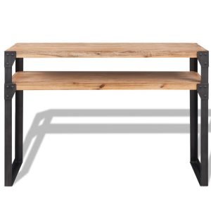 Industrial Console Table Acacia Wood 120x40x85cm