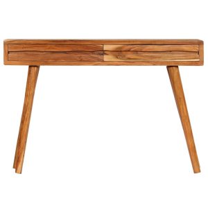 Console Table Acacia Wood with Carved Drawers 118x30x80cm