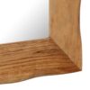 Cosmetic Mirror 50x50 cm Solid Acacia Wood
