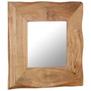 Cosmetic Mirror 50x50 cm Solid Acacia Wood