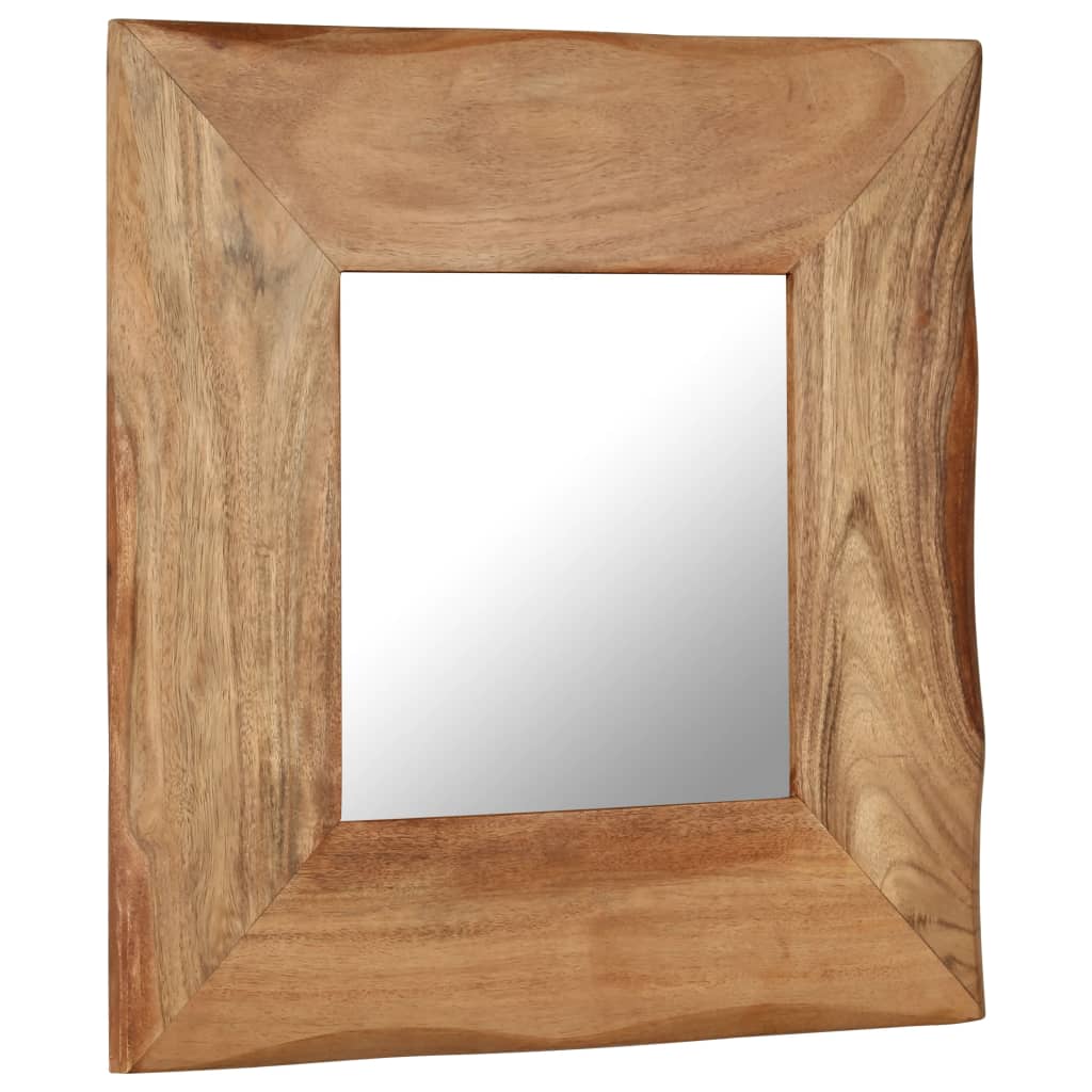 Cosmetic Mirror 50x50 cm Solid Acacia Wood
