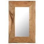 Cosmetic Mirror 50×80 cm Solid Acacia Wood 2