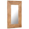 Cosmetic Mirror 50x80 cm Solid Acacia Wood