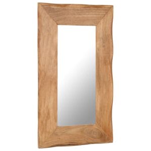 Cosmetic Mirror 50x80 cm Solid Acacia Wood