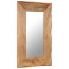 Cosmetic Mirror 50x80 cm Solid Acacia Wood