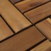 Decking Tiles 30 x 30 cm Acacia Set of 30