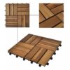 Decking Tiles 30 x 30 cm Acacia Set of 30