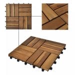 Decking Tiles 30 x 30 cm Acacia Set of 30 3