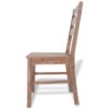 Dining Chairs 2 pcs Solid Acacia Wood 42x49x90 cm