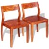 Dining Chairs 2 pcs Solid Acacia Wood Sheesham