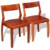 Dining Chairs 2 pcs Solid Acacia Wood Sheesham