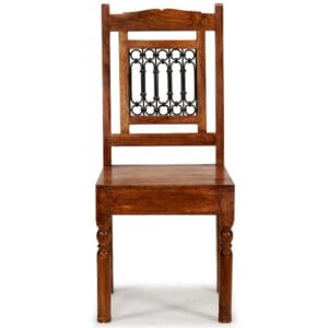 Dining Chairs 2 pcs Solid Wood with Sheesham Finish Classic