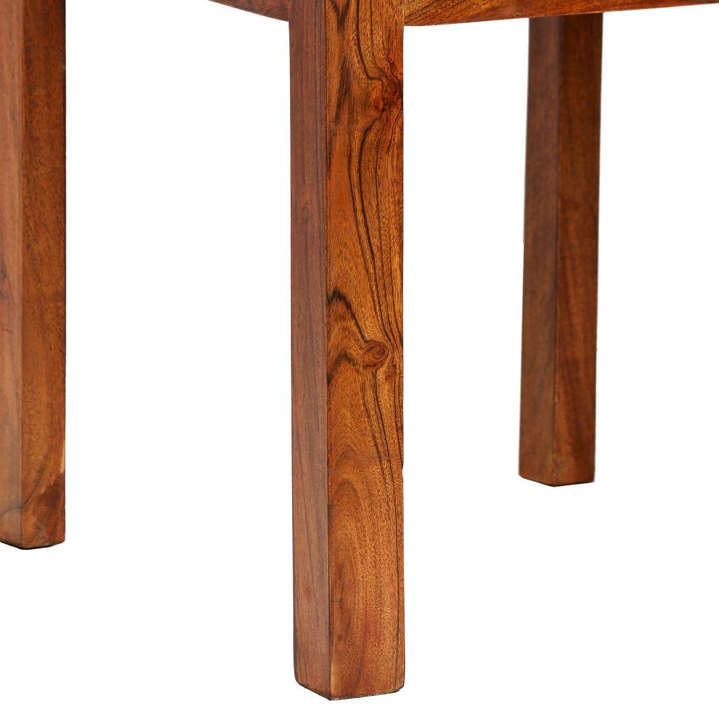Dining Chairs 2 pcs Solid Wood with Sheesham Finish Modern