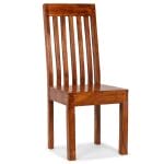 Dining Chairs 2 pcs Solid Wood with Sheesham Finish Modern 7