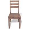 Dining Chairs 4 pcs Solid Acacia Wood 42x49x90 cm