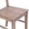 Dining Chairs 4 pcs Solid Acacia Wood 42x49x90 cm