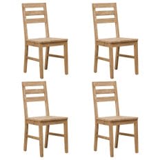 Dining Chairs 4 pcs Solid Acacia Wood