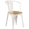 Dining Chairs 4 pcs White Solid Mango Wood
