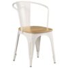 Dining Chairs 4 pcs White Solid Mango Wood