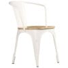 Dining Chairs 4 pcs White Solid Mango Wood