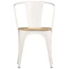 Dining Chairs 4 pcs White Solid Mango Wood