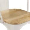Dining Chairs 4 pcs White Solid Mango Wood