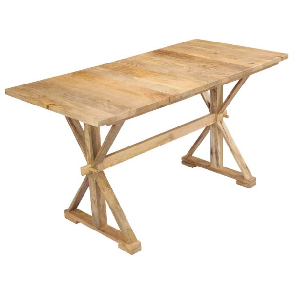 Dining Table 118X58X76 Cm Solid Mango Wood